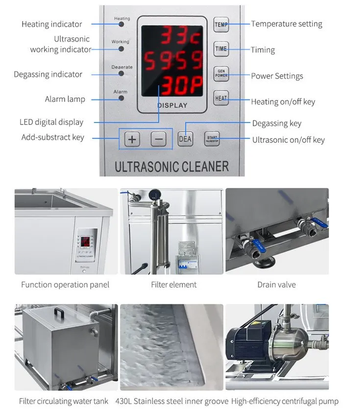 500 Liters Industrial Ultrasonic Cleaning Machine_
